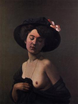 Felix Vallotton : Woman with a Black Hat